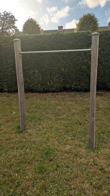 Duikelrek - RVS stang, hardhout - Gedemonteerd beschikbaar voor biedingen