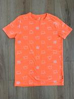Als nieuw Hema King for a day shirt fluoriserend oranje 146, Ophalen of Verzenden, Zo goed als nieuw, Shirt of Longsleeve, Hema