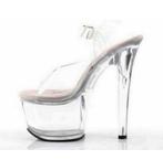 PLEASER Tipjar-708-5 NIEUW maat 40 EU doorzichtige hakken, Nieuw, Ophalen of Verzenden, H, Schoenen met hoge hakken