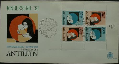 Nederlandse Antillen FDC E-143-A - Blok kinderzegels, Postzegels en Munten, Postzegels | Eerstedagenveloppen, Onbeschreven, Rest van de wereld