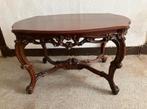 Barok salontafel uit opoe.s antieke woonwagen, Gebruikt, Barok, 75 cm of meer, Ovaal