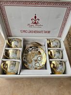6 Koffie kopjes en  6 schatjes porcelain, Huis en Inrichting, Keuken | Servies, Ophalen of Verzenden, Zo goed als nieuw, Overige stijlen