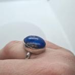 Zilveren ring Lapis Lazuli maat 18.5, Sieraden, Tassen en Uiterlijk, Ringen, 18 tot 19, Dame, Zo goed als nieuw, Zilver