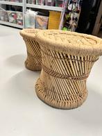 Nieuw - Bamboe Krukje en Tafeltje Set, Ophalen of Verzenden, Gebruikt, Hout