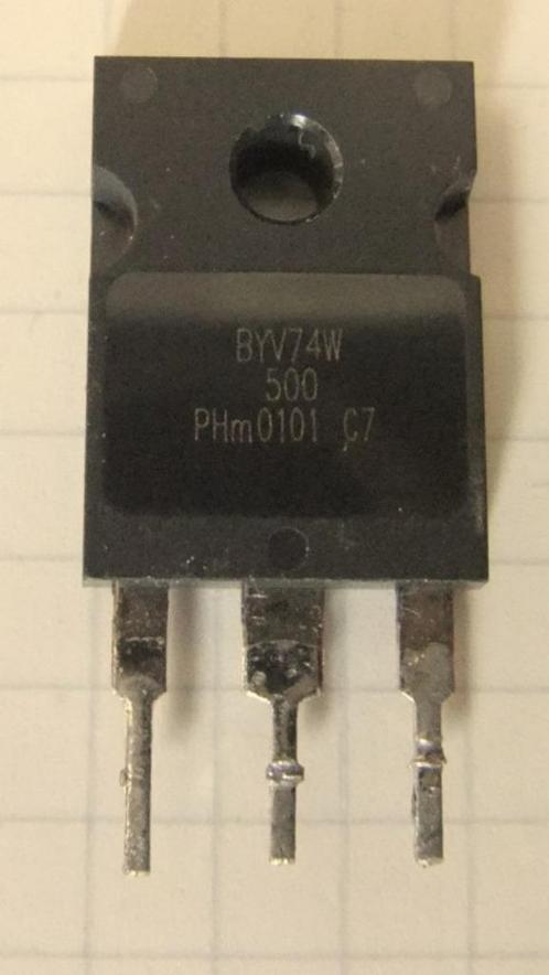 Dual ultrafast power diode BYV74W-500, Hobby en Vrije tijd, Elektronica-componenten, Gebruikt, Ophalen of Verzenden