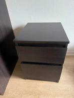 IKEA MALM Ladekast Zwart, Huis en Inrichting, Kasten | Ladekasten, Ophalen, Minder dan 50 cm, Gebruikt, 1 of 2 laden