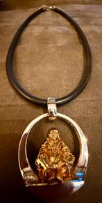 Magneet Boeddha Ketting - Gouden Accent, Overige materialen, Overige voorstellingen, Nieuw, Ophalen of Verzenden