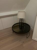 Stijlvolle lamp met bijzettafel Notre monde, Ophalen, Zo goed als nieuw, Glas, Minder dan 100 cm