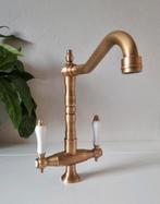 Nostalgische landelijke keukenkraan, antiek, brons, messing, Ophalen of Verzenden, Nieuw, 25 tot 50 cm, Minder dan 100 cm