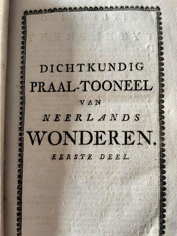 Dichtkundig Praal-Tooneel, 7 delen in 6 banden 1748-1754 beschikbaar voor biedingen