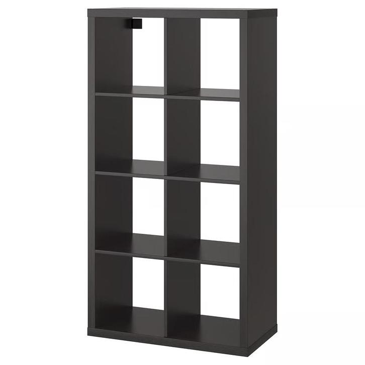 25 Kallax zwartbruin kasten - Nu ophalen!, Huis en Inrichting, Kasten | Boekenkasten, Gebruikt, 100 tot 150 cm, Minder dan 100 cm