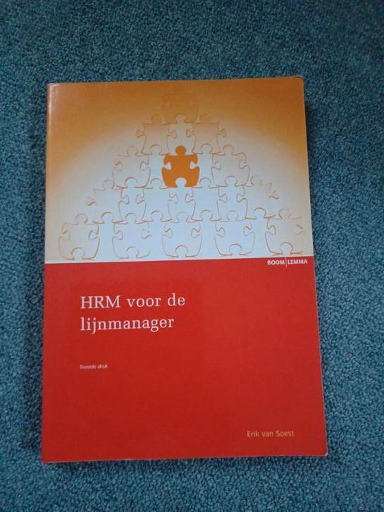 E. van Soest - HRM voor de lijnmanager, Boeken, Advies, Hulp en Training, Zo goed als nieuw, Ophalen of Verzenden