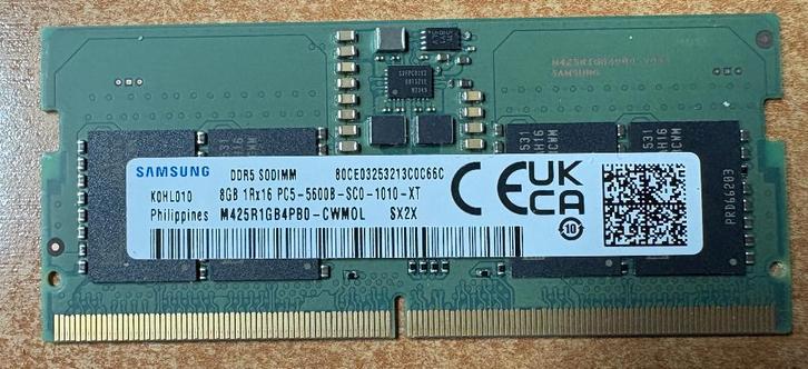 Samsung SODIMM 8GB DDR5-5600B, Computers en Software, RAM geheugen, Nieuw, Desktop, 8 GB, DDR5, Ophalen of Verzenden