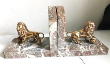 Boekensteunen Leeuw Napoleon Waterloo Brons Antiek😍✨🎁 beschikbaar voor biedingen