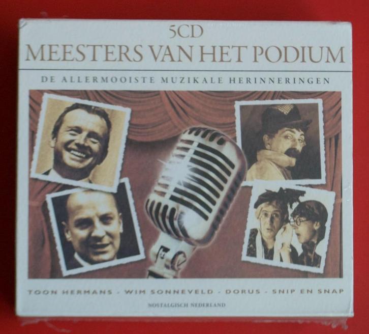 Meesters van het podium Toon Hermans, Dorus Wim Sonneveld, Cd's en Dvd's, Cd's | Verzamelalbums, Zo goed als nieuw, Nederlandstalig