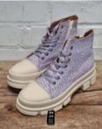 ACTIE DWRS - Leergevoerde canvas boots - van €139 voor €25, Kleding | Dames, Schoenen, DWRS, Beige, Nieuw, Ophalen of Verzenden