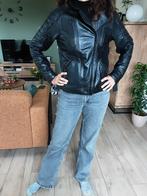 Zwart leren damesjasje - Knox - Maat M, Kleding | Dames, Jassen | Zomer, Maat 38/40 (M), Zwart, Ophalen of Verzenden, Zo goed als nieuw