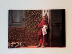 Canvas foto Birmese monnik - 90x60 cm, 1980 tot heden, Foto, Nieuw, Buitenland