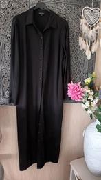 Mi Piace Zwarte Travelstof Doorknoopjurk Maat 42/44, Kleding | Dames, Jurken, Mi Piace, Zwart, Maat 42/44 (L), Ophalen of Verzenden