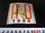 sticker A4D 1980 wandelen avondvierdaagse strip, Verzamelen, Ophalen, Zo goed als nieuw, Bedrijf of Vereniging