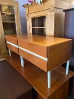 Vintage Interlübke nachtkastjes, Ophalen, Zo goed als nieuw, Minder dan 45 cm, Minder dan 55 cm