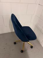 Bureaustoel in hoogte verstelbaar, Huis en Inrichting, Bureaustoelen, Ophalen, Gebruikt, Blauw