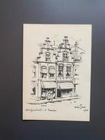 Anton Pieck - Jacobijnestraat, Haarlem, Antiek en Kunst, Kunst | Tekeningen en Foto's, Ophalen of Verzenden