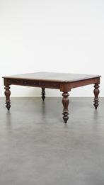 Grote antieke victoriaanse Engelse eikenhouten schrijftafel, Antiek en Kunst, Ophalen