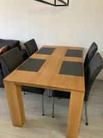 Dining Table Set with 4 Chairs, Ophalen of Verzenden, Zo goed als nieuw, Modern, 4 tot 6 stoelen