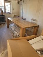 Houten Eiken Eettafel, Huis en Inrichting, Ophalen, Gebruikt, Eikenhout, 200 cm of meer