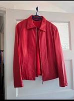 Rood Zerimar leren jasje,  vintage!! Draagt super fijn., Kleding | Dames, Maat 38/40 (M), Ophalen of Verzenden, Gedragen, Rood