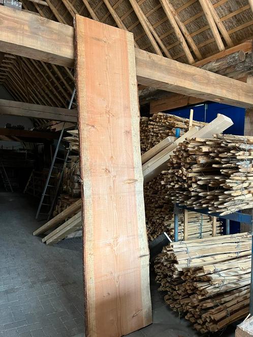 Douglas houten schaaldelen, planken Boomstamplanken, Tuin en Terras, Palen, Balken en Planken, Nieuw, Planken, Ophalen