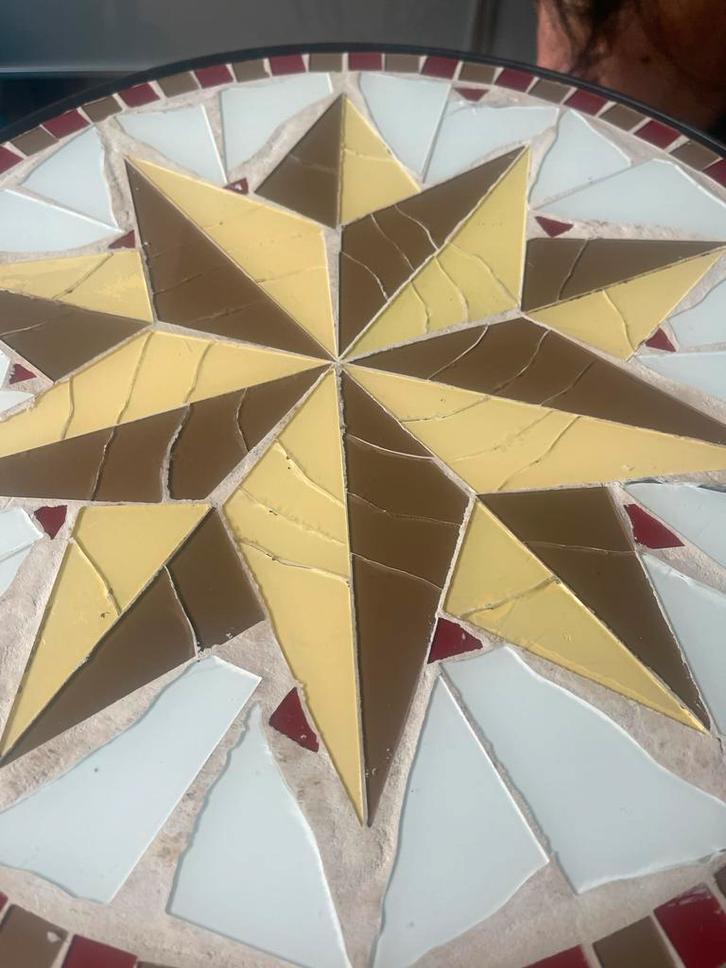 Mooie tafeltje  met mozaïek blad, Antiek en Kunst, Antiek | Meubels | Tafels, Ophalen