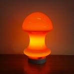 Vintage Mushroom tafel lamp oranje, Vintage, Ophalen of Verzenden, Zo goed als nieuw, Glas