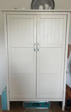 Witte houten leg kast, Ophalen, 25 tot 50 cm, Gebruikt, Met deur(en)