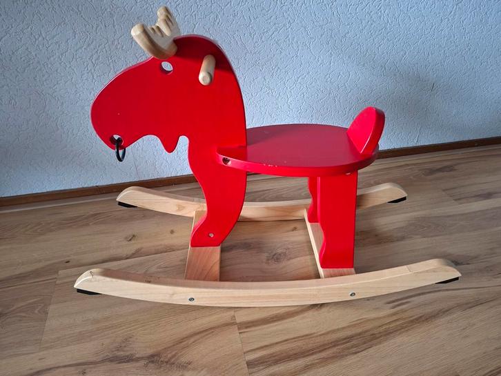 Houten Schommel Eland Ekorre van Ikea, Kinderen en Baby's, Speelgoed | Knuffels en Pluche, Gebruikt, Overige typen, Ophalen