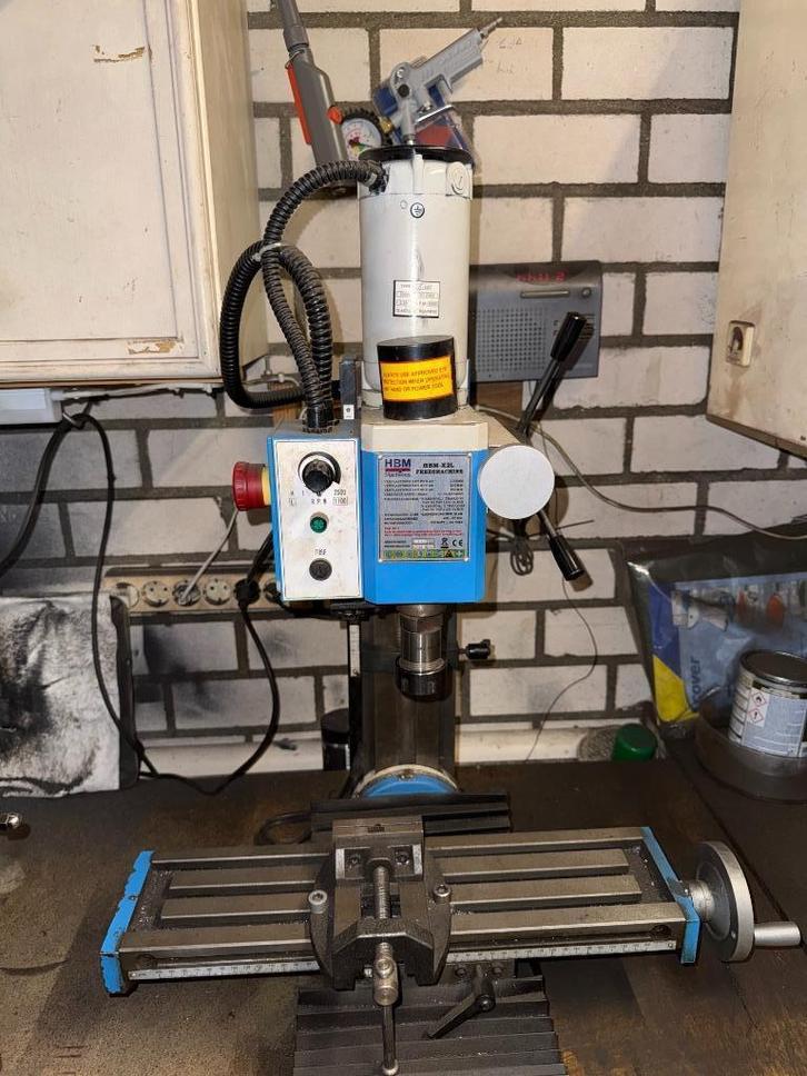 hbm x-2l freesmachine, Doe-het-zelf en Verbouw, Gereedschap | Freesmachines, Gebruikt, Elektrisch, Overige soorten, Ophalen