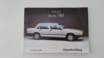 Volvo 740 Handleiding - Modeljaar 1985 beschikbaar voor biedingen