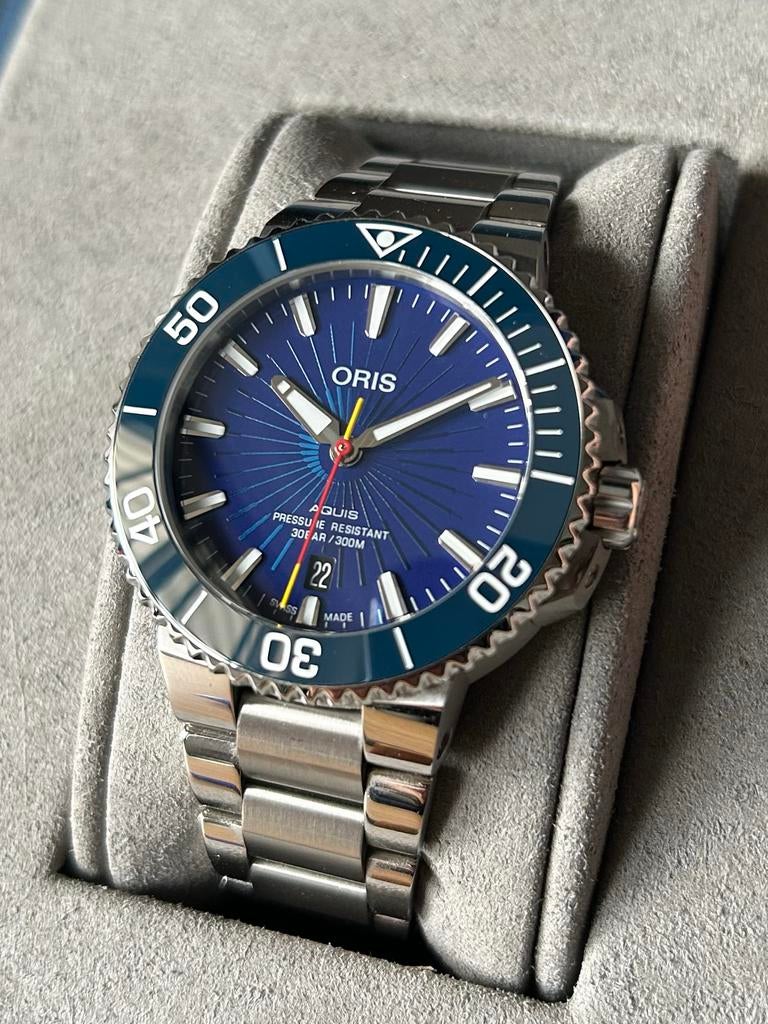 Oris Aquis Sun Wukong Limited Edition - Als Nieuw!, Overige merken, Leer, Staal, Polshorloge