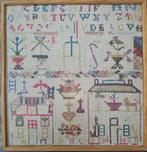 Merklap 34x35,5cm, Antiek en Kunst, Antiek | Kleden en Textiel, Ophalen
