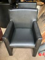 4 zwarte fauteuils, Ophalen, Gebruikt, Minder dan 75 cm, 50 tot 75 cm