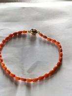 Antieke 14 Karaat gouden koraal armband ., Verzenden, Goud, Armband