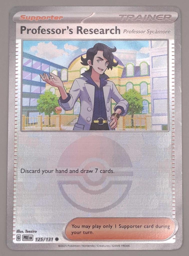 Professor's Research~Sycamore PRE 125/131 {pokéball}, Ophalen of Verzenden, Zo goed als nieuw, Losse kaart, Foil