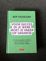 Voor Succes in je Werk: Ben Tiggelaar, Ophalen of Verzenden, Zo goed als nieuw