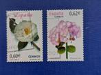 Postzegel Spanje 2009 ev 2 zegels Bloemen 01-11, Verzenden, Gestempeld
