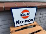 Gulf emaille reclamebord, Verzamelen, Merken en Reclamevoorwerpen, Reclamebord, Gebruikt, ., Ophalen of Verzenden