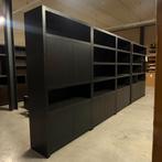 Vakkenkast 120cm zwart eiken fineer hotel chique , 100 tot 150 cm, Nieuw, Ophalen of Verzenden, Hotel chique