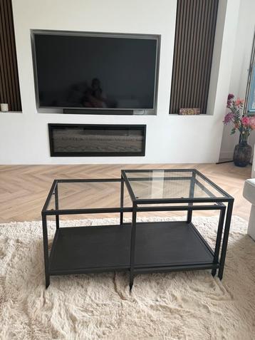 Ikea VITTSJÖ bijzettafel salontafel zwart nieuwstaat
