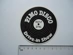 sticker PIMO DISCO plaat vinyl lp grammofoon voorschoten, Verzamelen, Stickers, Overige typen, Zo goed als nieuw, Verzenden