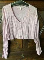 Korter roze, rose kreukelvestje blouse; 46; World of Fashion, Kleding | Dames, Grote Maten, Trui of Vest, Ophalen of Verzenden